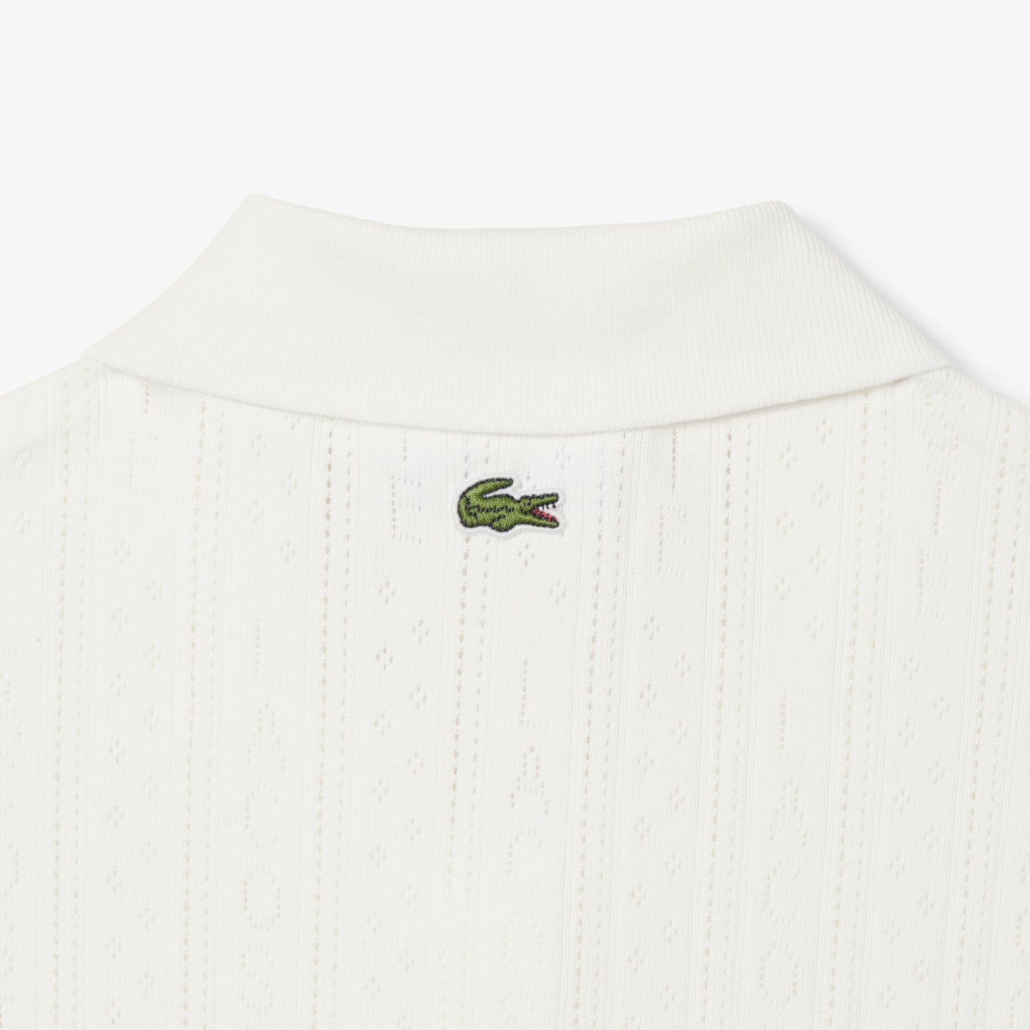 Lacoste L.12.d Kadın Slim Fit Organik Pamuk Beyaz Polo