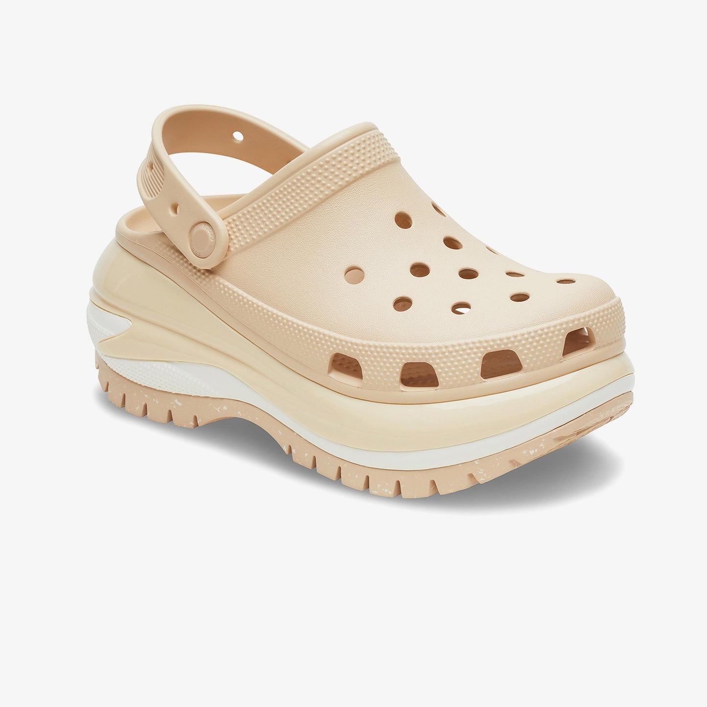 Crocs Classic Mega Crush Platform Kadın Krem Terlik