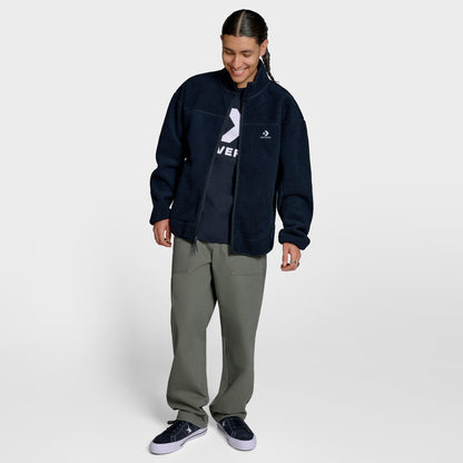 Converse High Pile Fleece Erkek Siyah Ceket