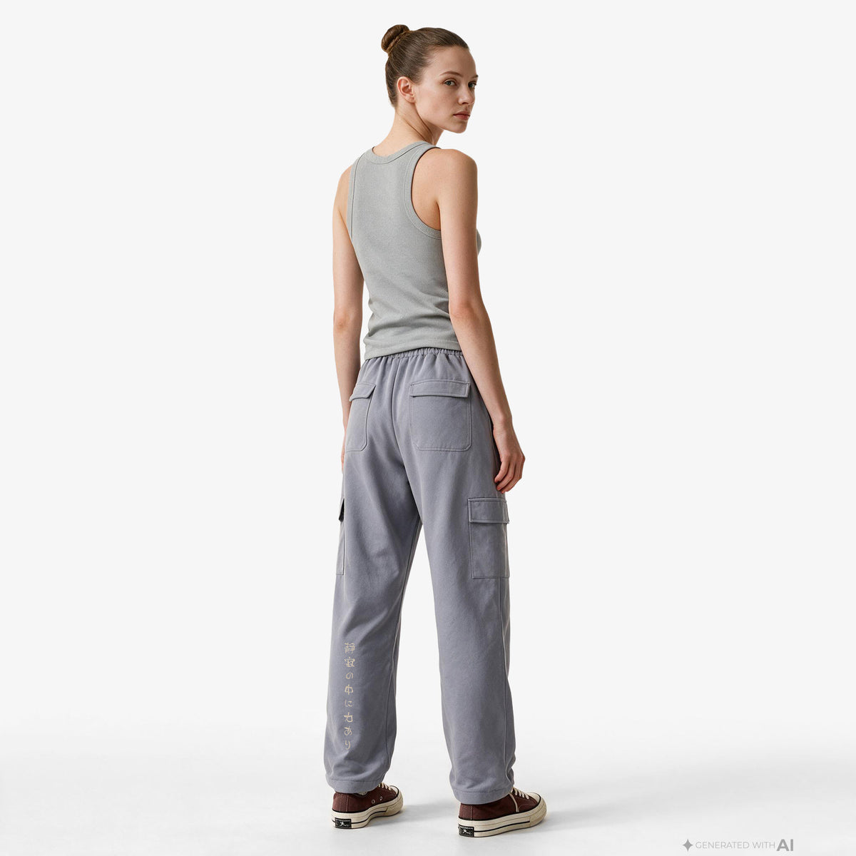 Unıted4 Regular Fit Kadın Gri Eşofman Altı