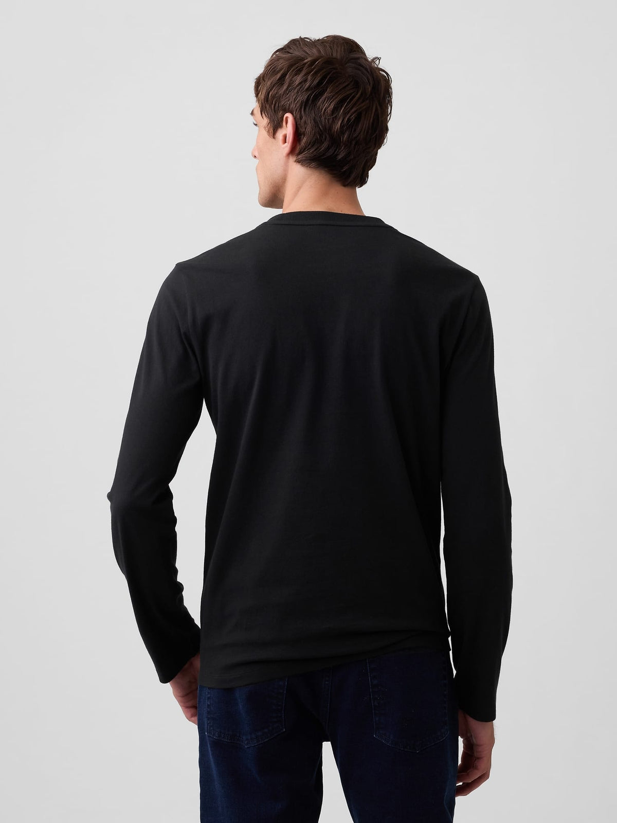 Lacivert Uzun Kollu Everyday Soft T-shirt