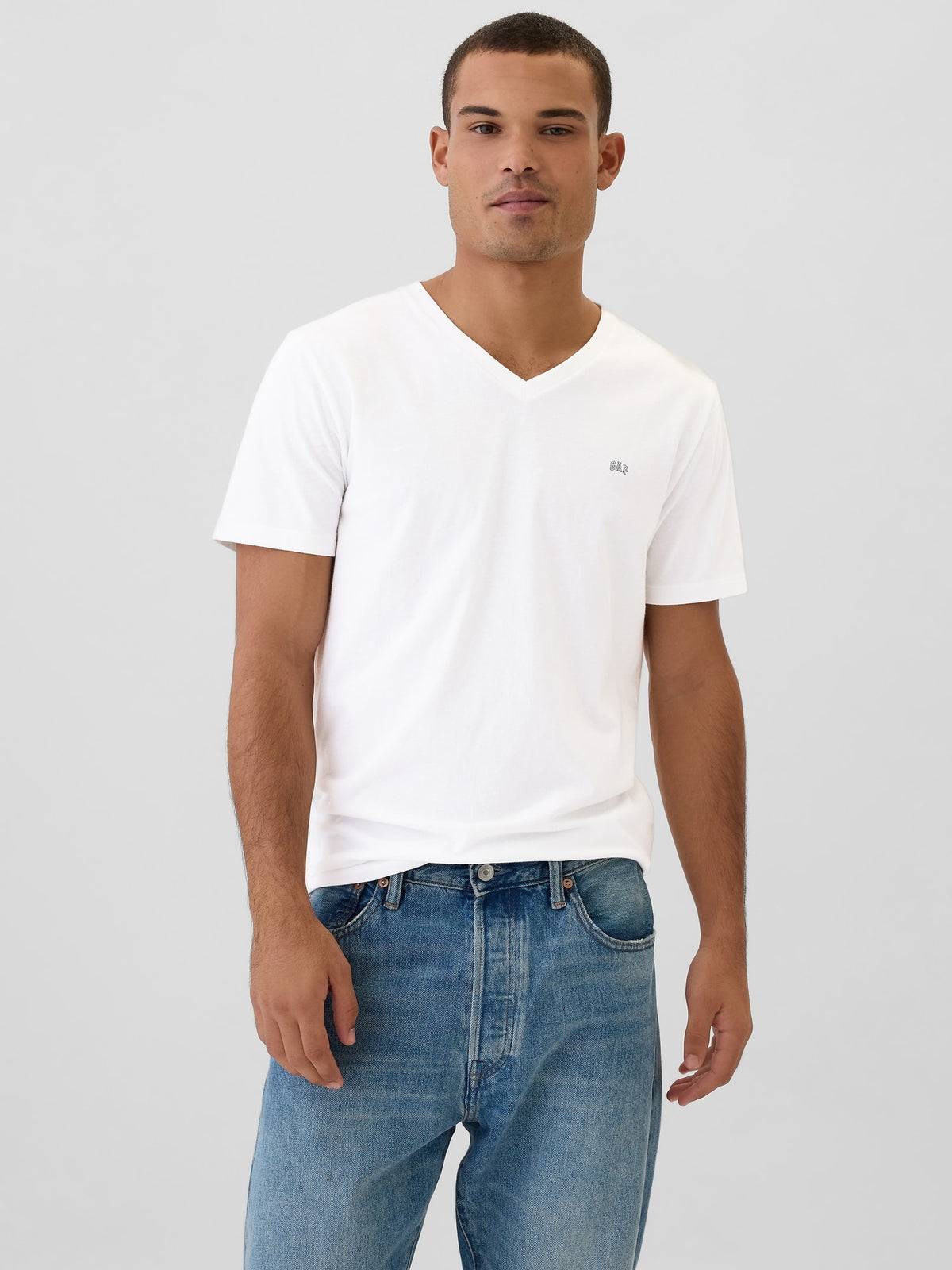 Beyaz Gap Logo Everyday Soft T-shirt