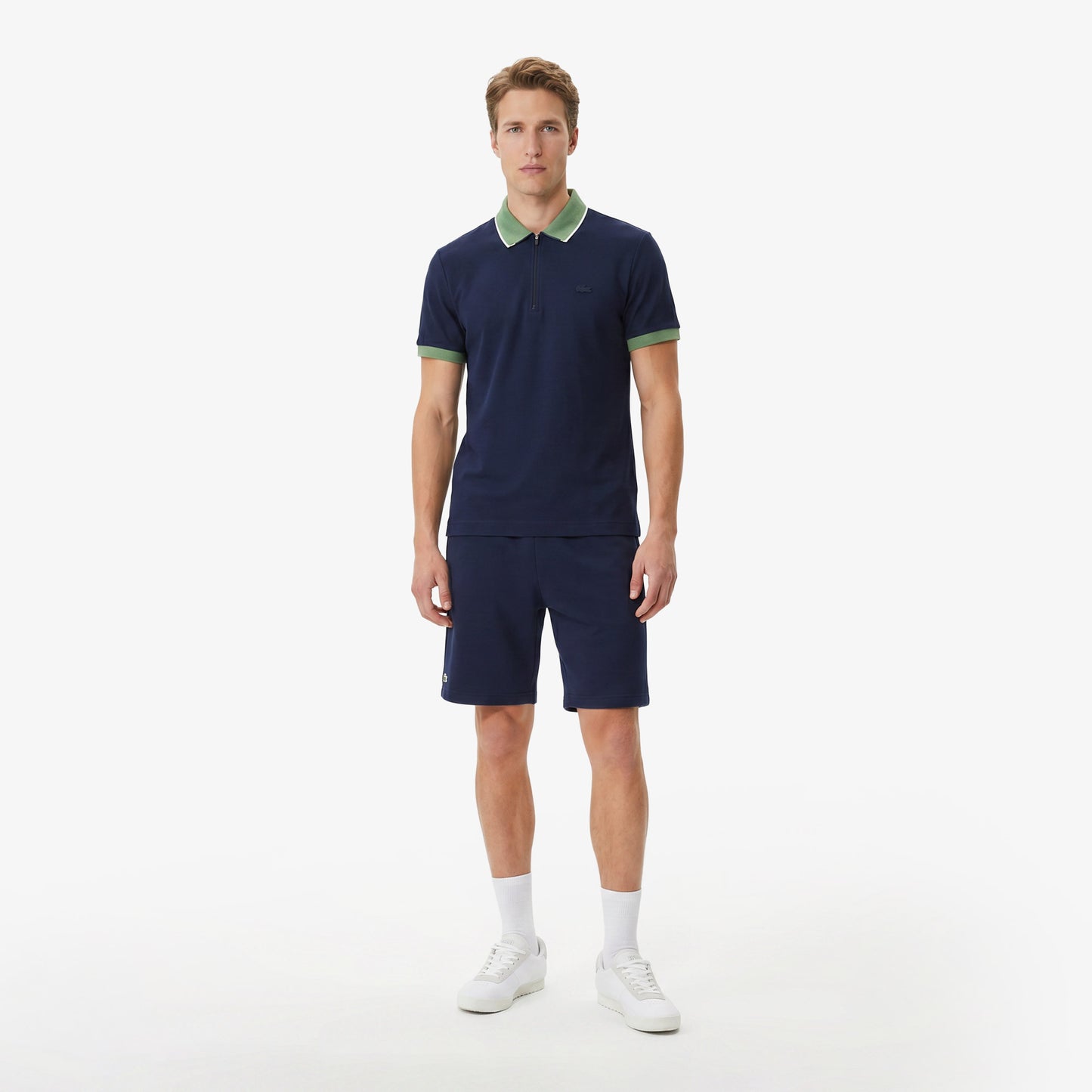 Lacoste Erkek Regular Fit Renk Bloklu Lacivert Polo