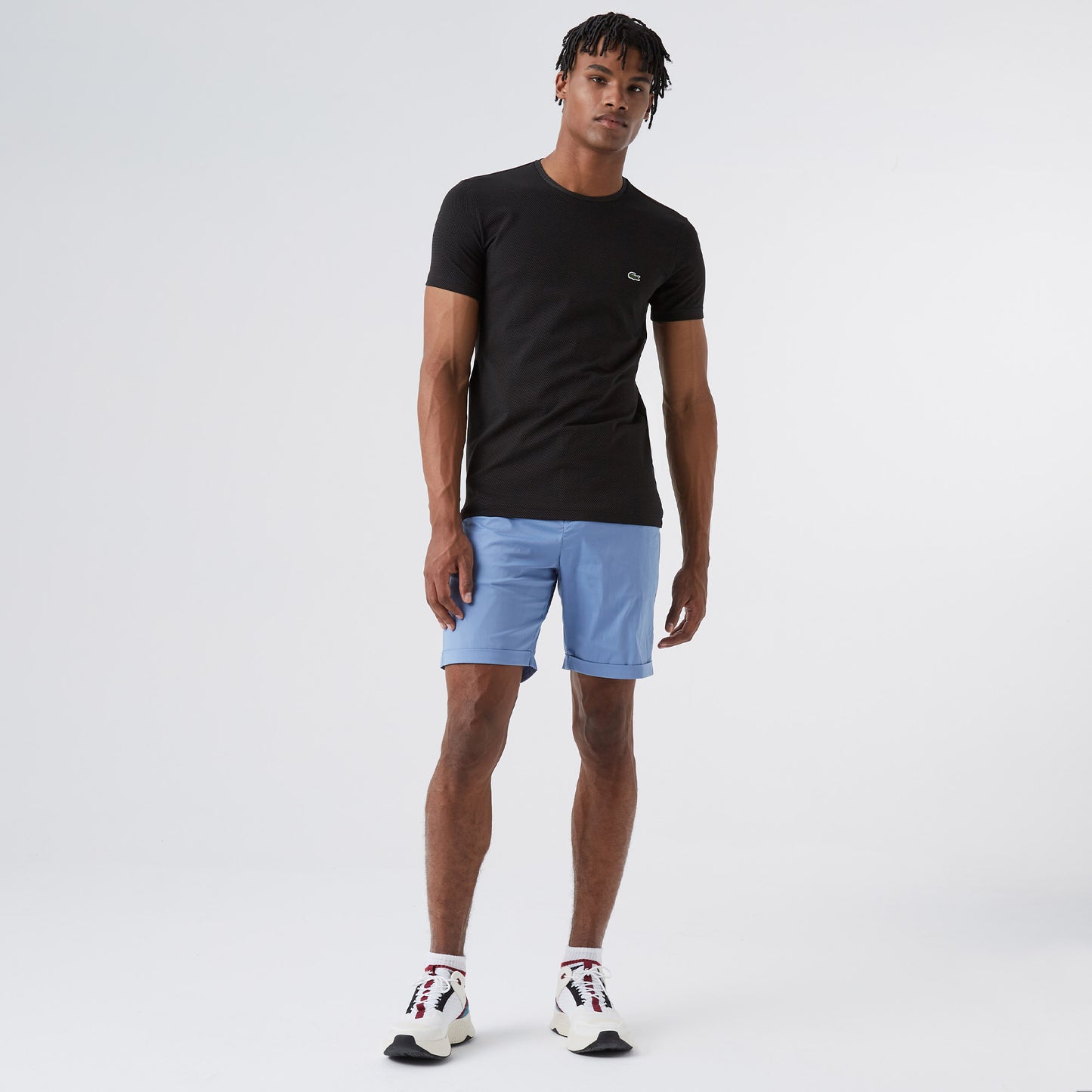 Lacoste Erkek Slim Fit Bisiklet Yaka Siyah T-shirt