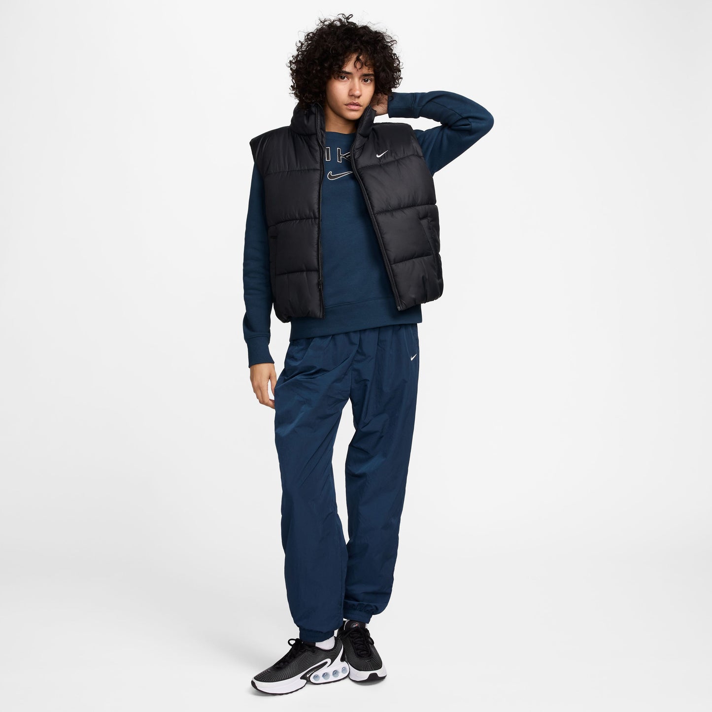 Nike Sportswear Classic Therma Puff Kadın Siyah Yelek