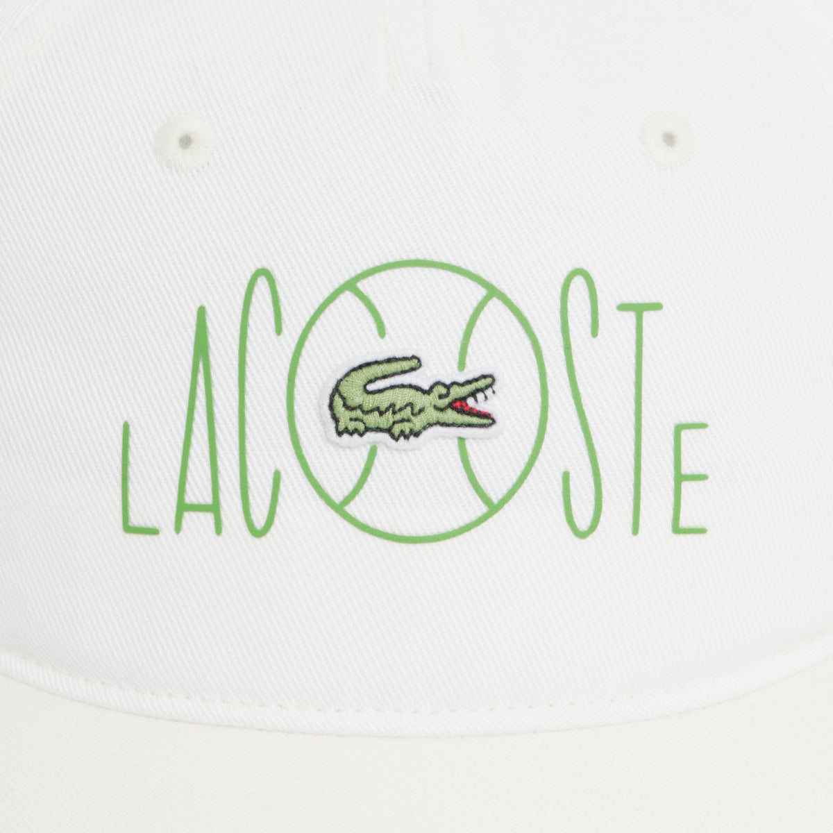 Lacoste Baskılı Unisex Beyaz Şapka