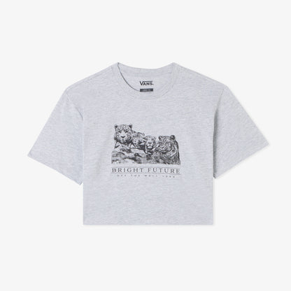 Vans Bright Future Relaxed Crop Ss Çocuk Gri T-shirt