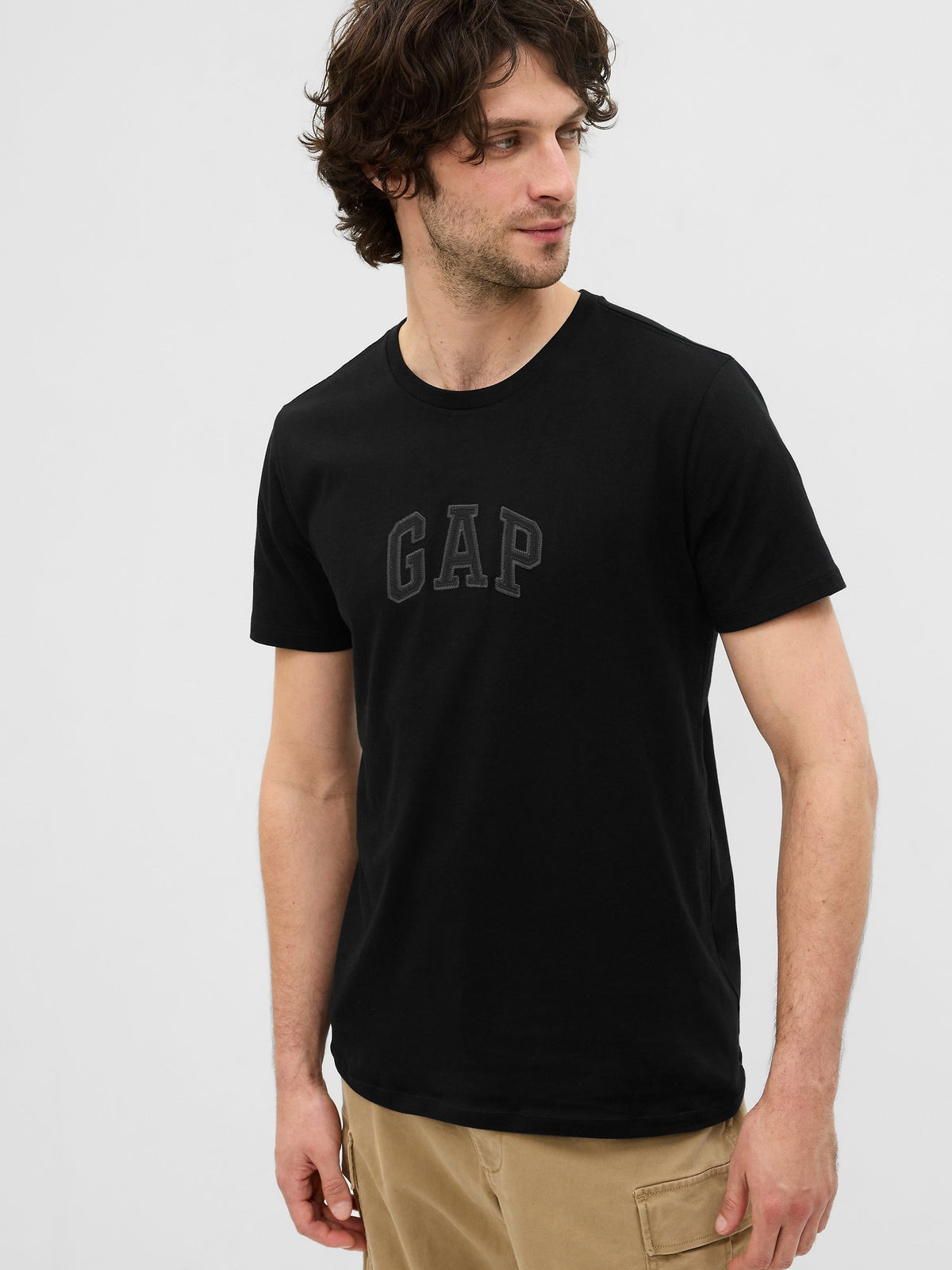 Siyah Gap Logo T-shirt