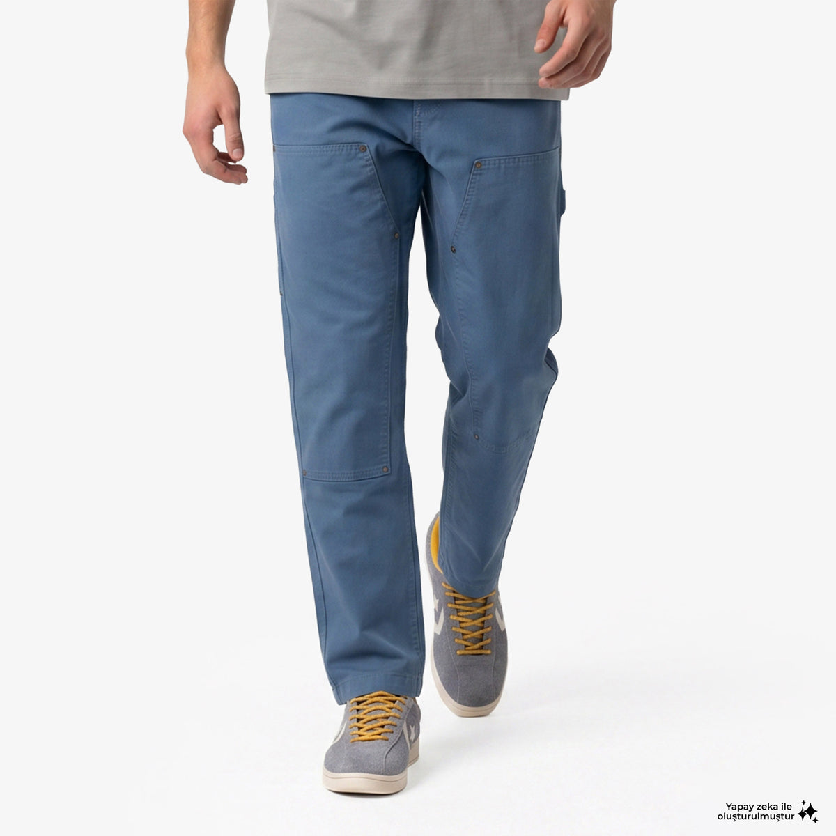 Hugo Boss Tapered Fit Erkek Mavi Pantolon