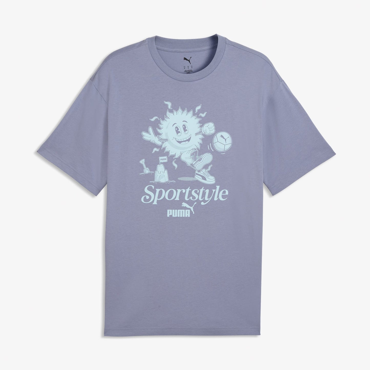 Puma Graphic Erkek Gri T-shirt
