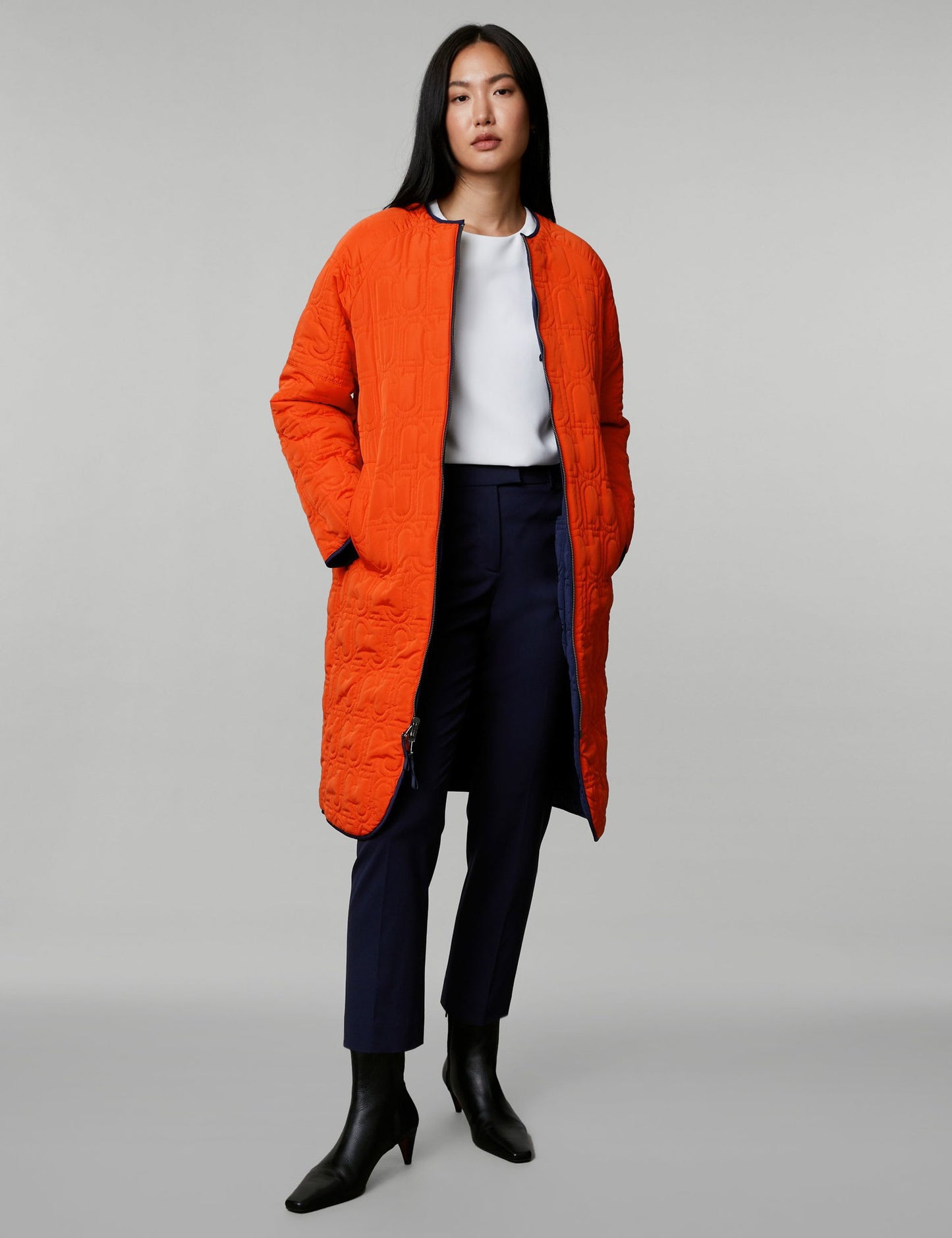 Çift Taraflı Kapitone Puffer Kaban