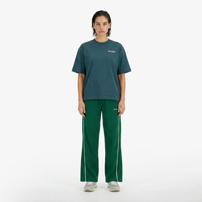 New Balance Sport Graphic Oversized Kadın Yeşil T-shirt