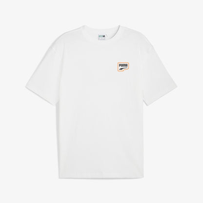 Puma Downtown Relaxed Graphic Unisex Beyaz T-shirt