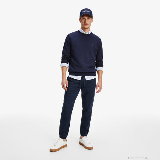 Tommy Hilfiger Scanton Erkek Lacivert Pantolon