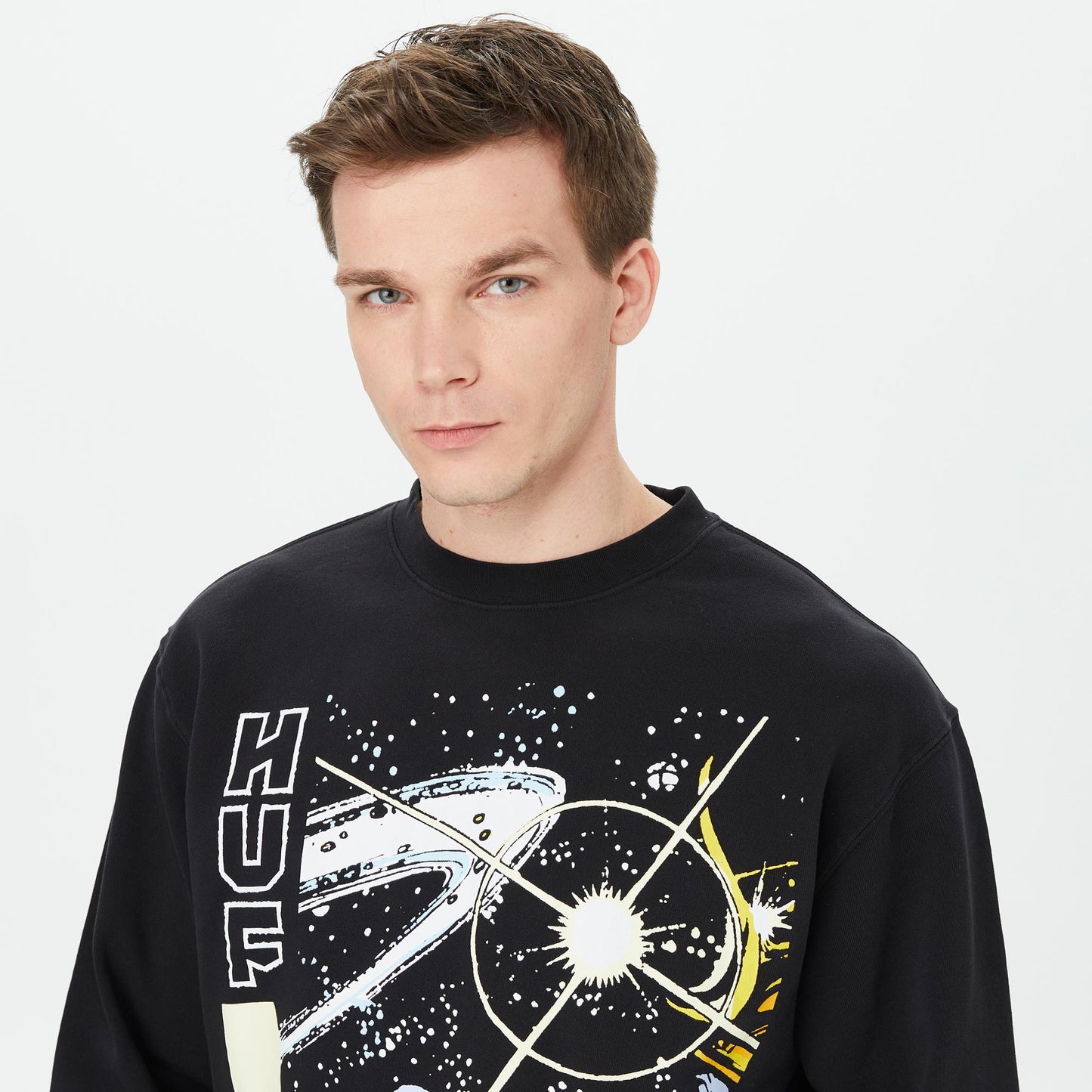 Huf Thanos Eye Washed Erkek Siyah Sweatshirt