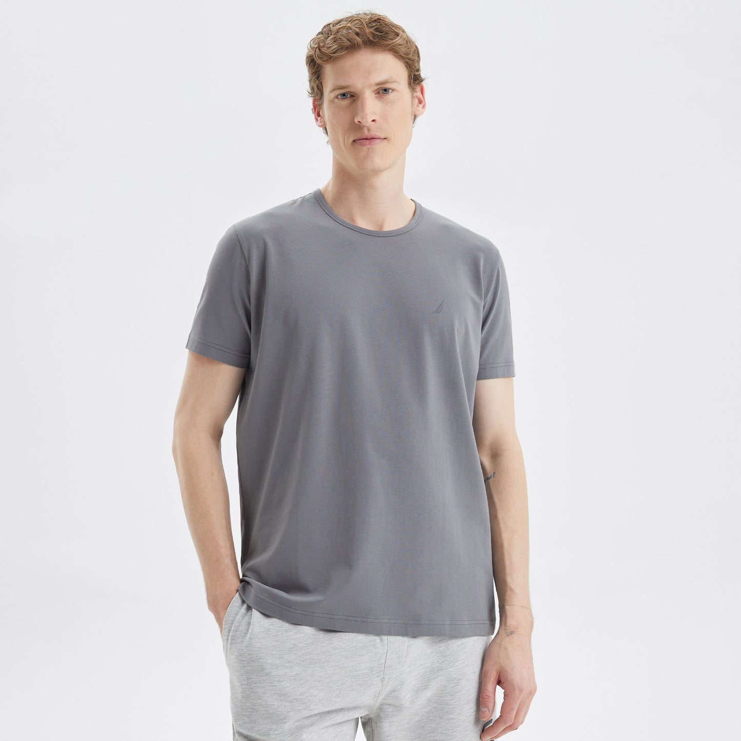 Nautica Erkek Gri T-shirt