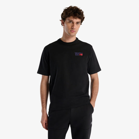 New Balance Lifestyle Erkek Siyah T-shirt