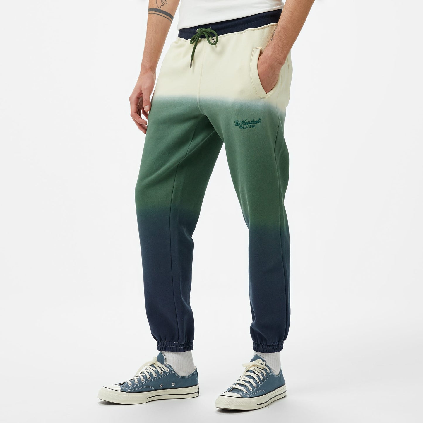 The Hundreds Gradient Erkek Beyaz Eşofman Altı