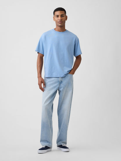 Koyu Kırmızı Vintagesoft Boxy T-shirt