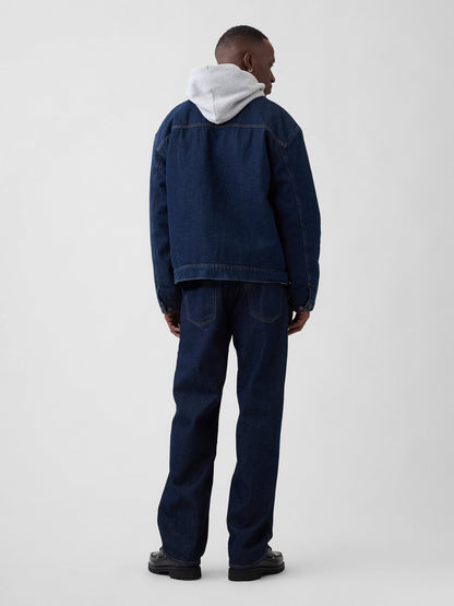 Lacivert Relaxed Jean Pantolon