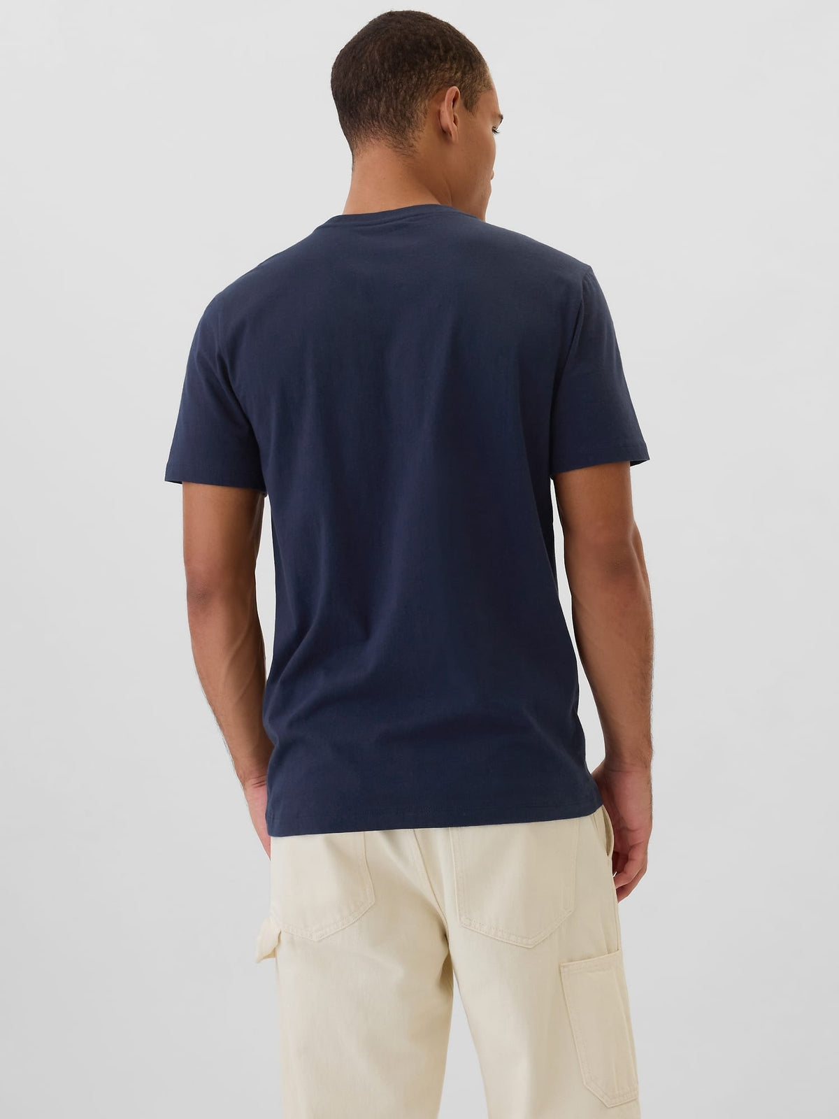 Lacivert Gap Logo Everyday Soft T-shirt