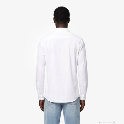 Lacoste Slim Fit Erkek Beyaz Gömlek