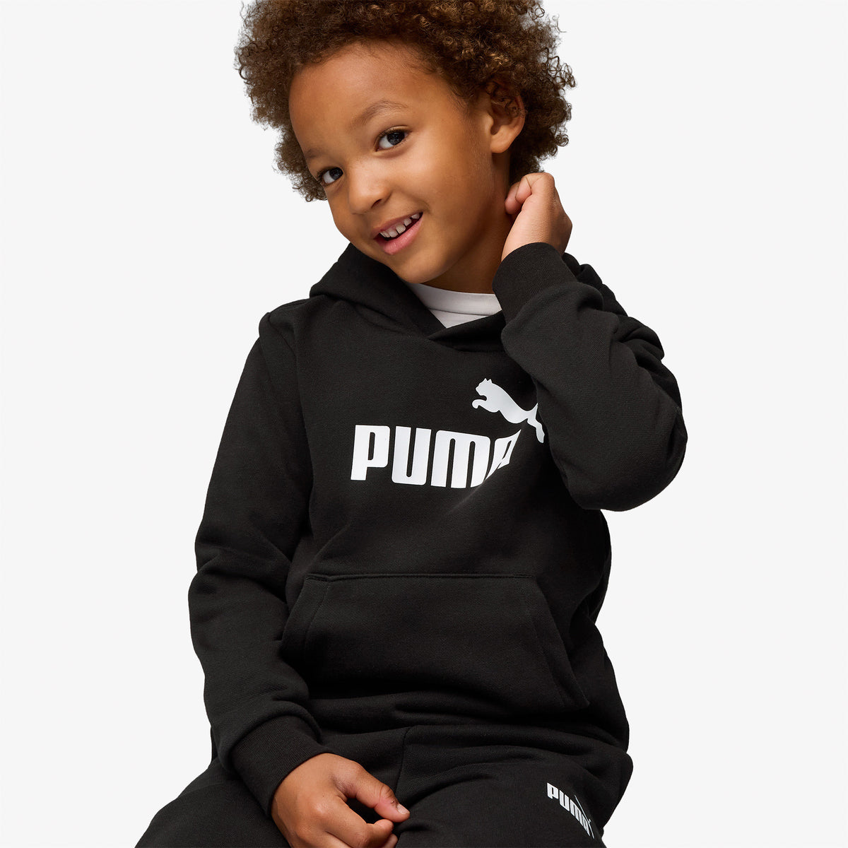 Puma Essential No.1 Logo Çocuk Siyah Eşofman Takımı