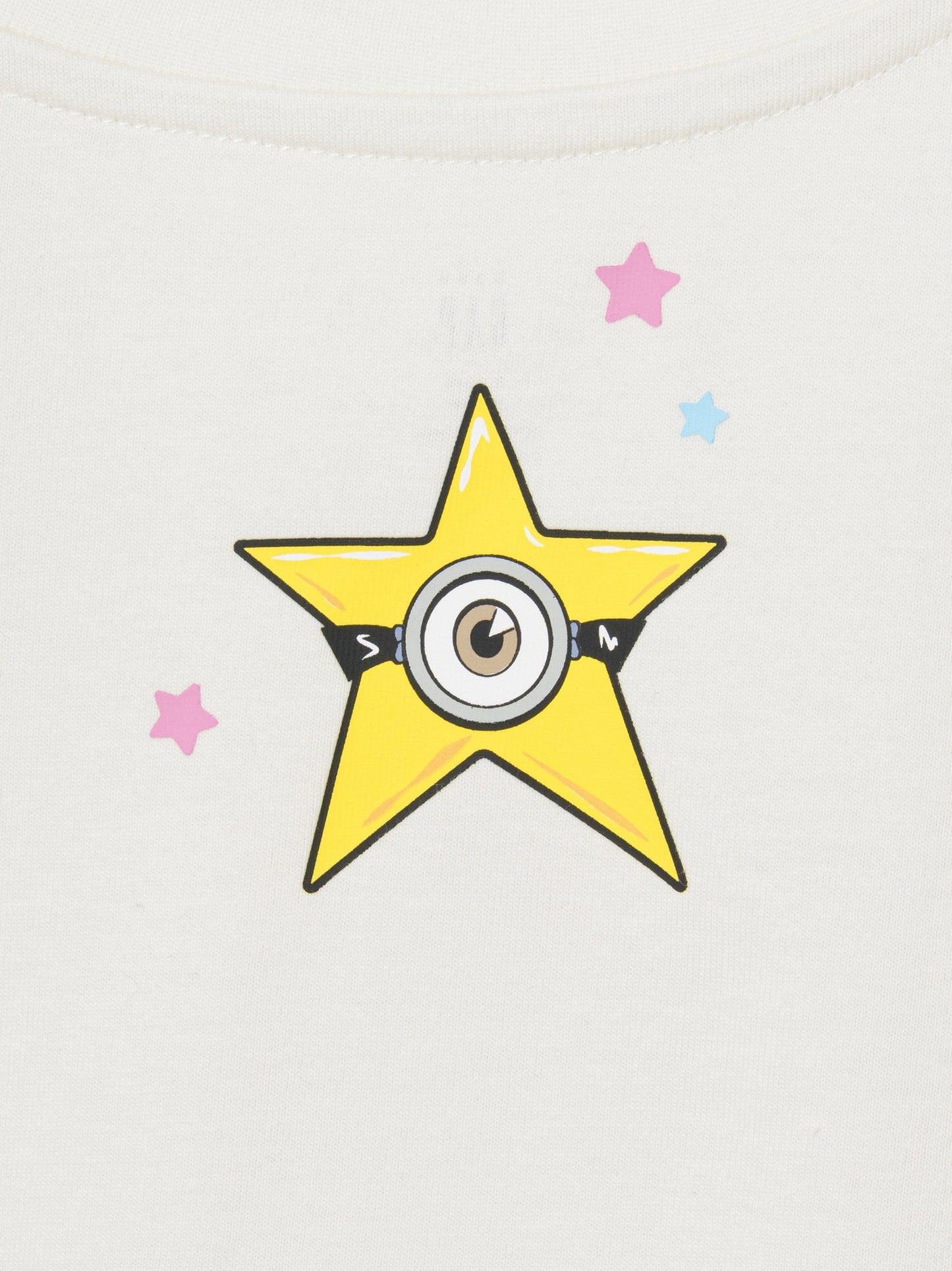 Beyaz Minions Grafik Baskılı T-shirt