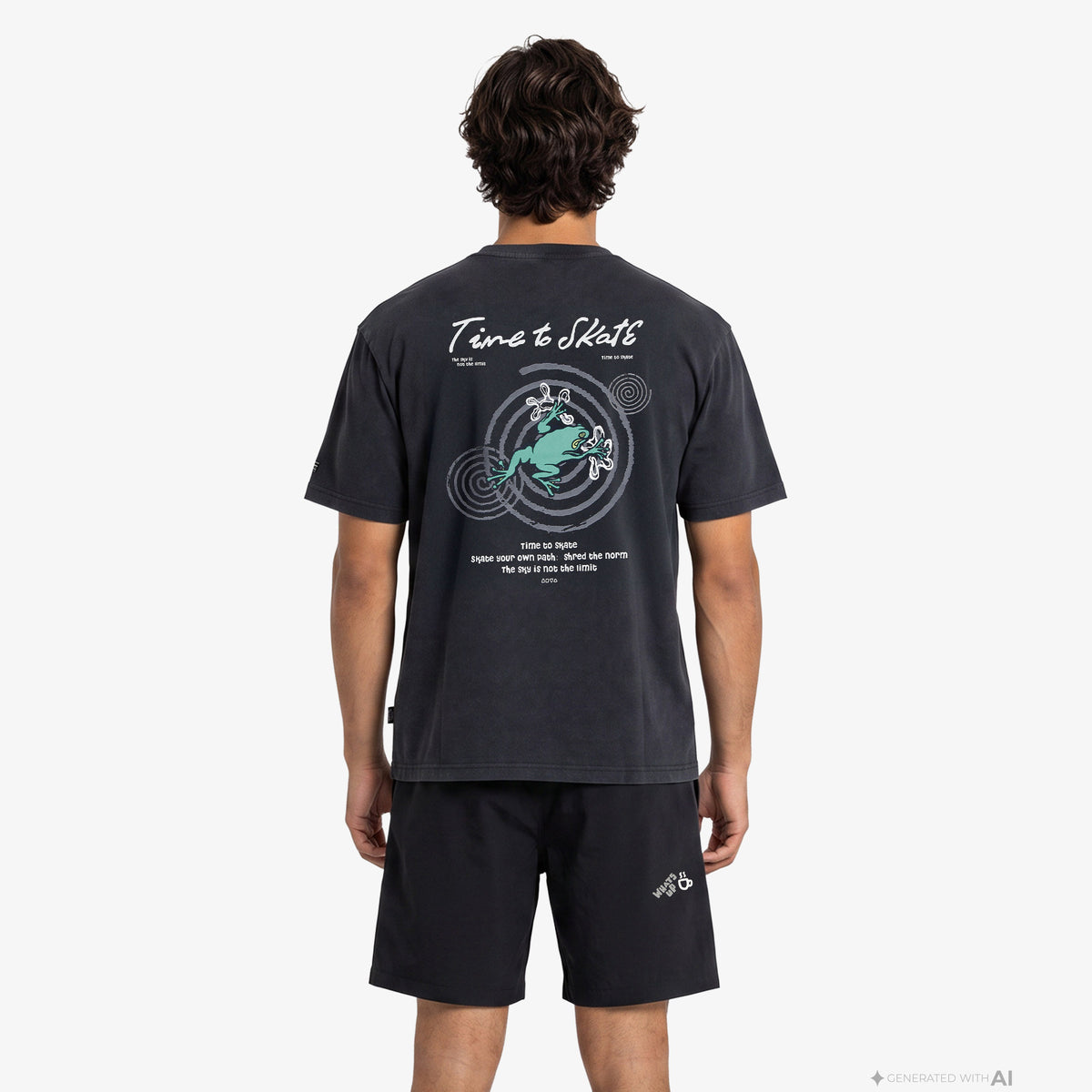 Anta Anta Skate Erkek Siyah T-shirt