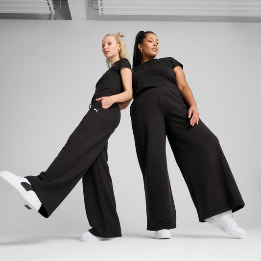 Puma Wardrobe Essentials Relaxed Kadın Siyah Eşofman Altı
