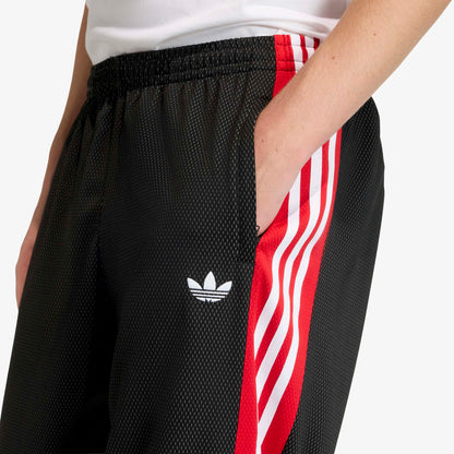 Adidas Bol Fileli Erkek Siyah Eşofman Altı