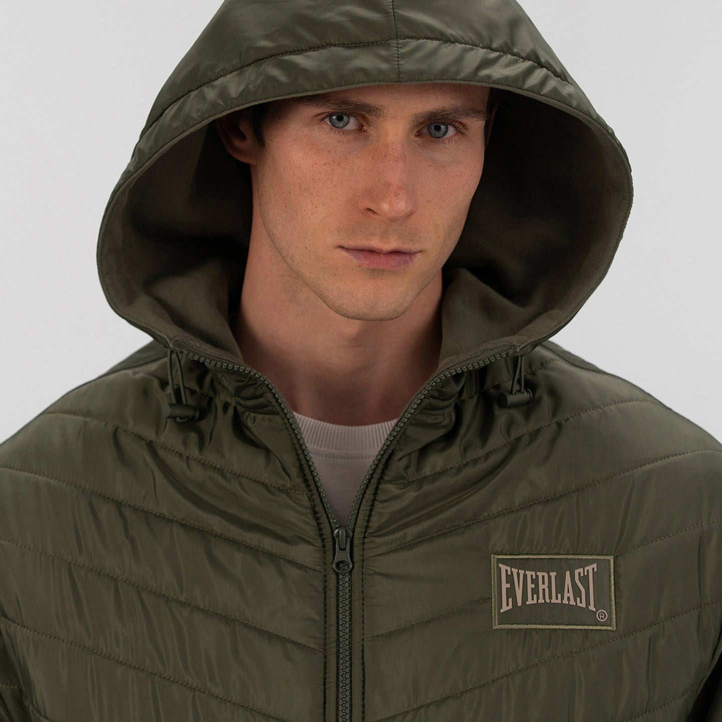 Everlast Boxing Club 2.0 Full Zip Erkek Haki Sweatshirt
