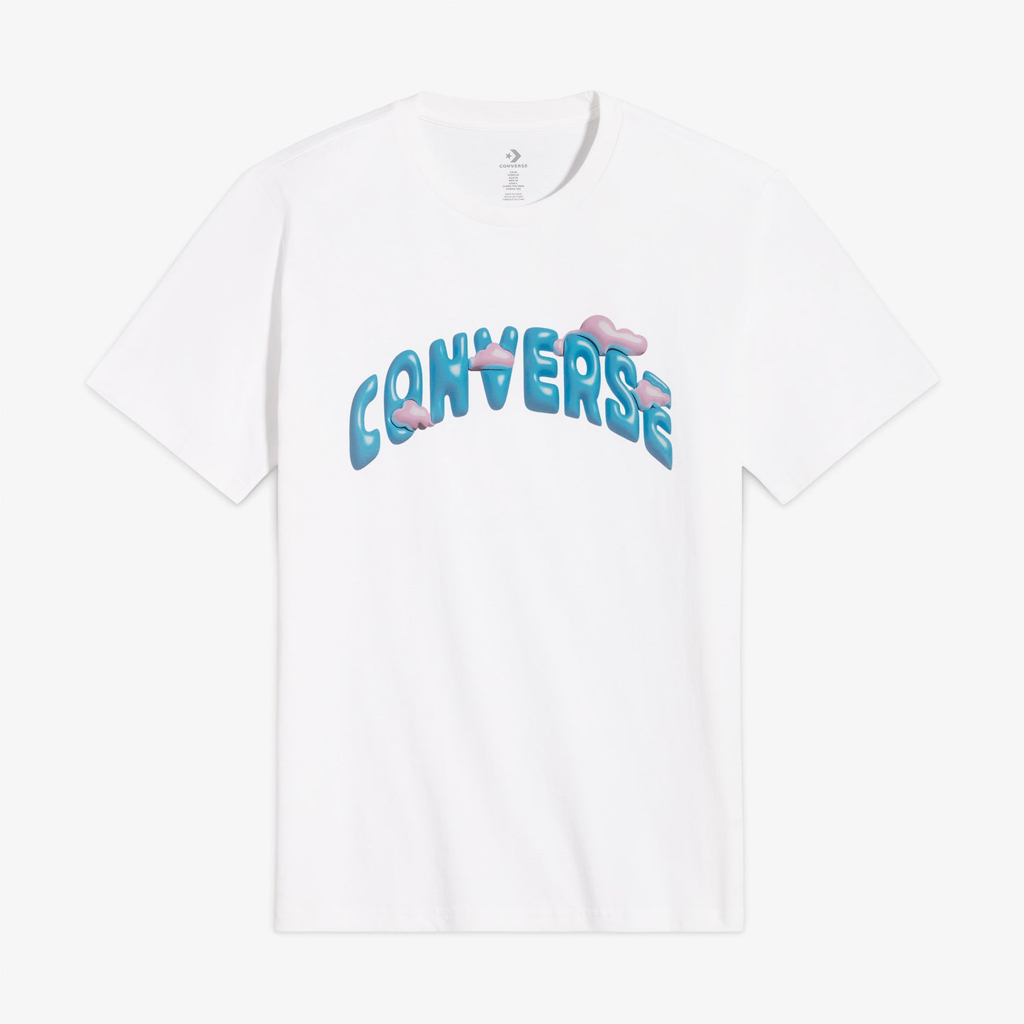 Converse Classic Erkek Baskılı Beyaz T-shirt