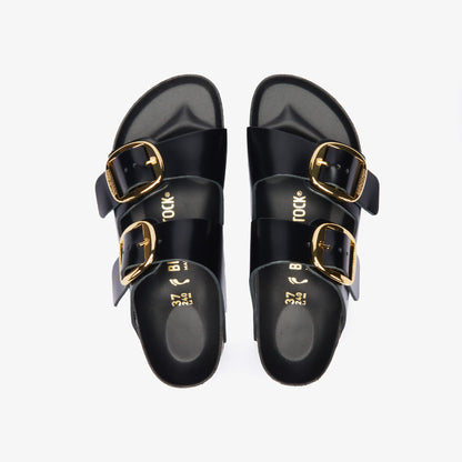 Birkenstock Arizona Big Buckle Nl High Shine Kadın Siyah Terlik