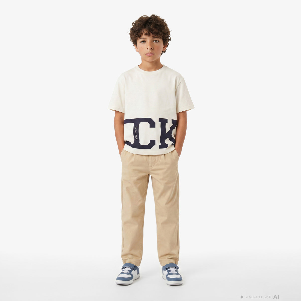 Calvin Klein Varsity Çocuk Sarı T-shirt