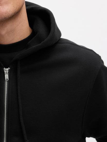 Siyah Vintagesoft Fermuarlı Sweatshirt