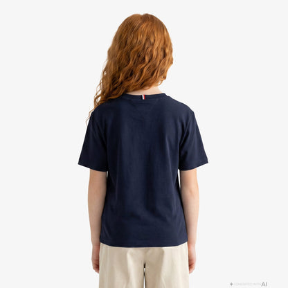 Tommy Hilfiger Essentials Çocuk Lacivert Crop T-shirt
