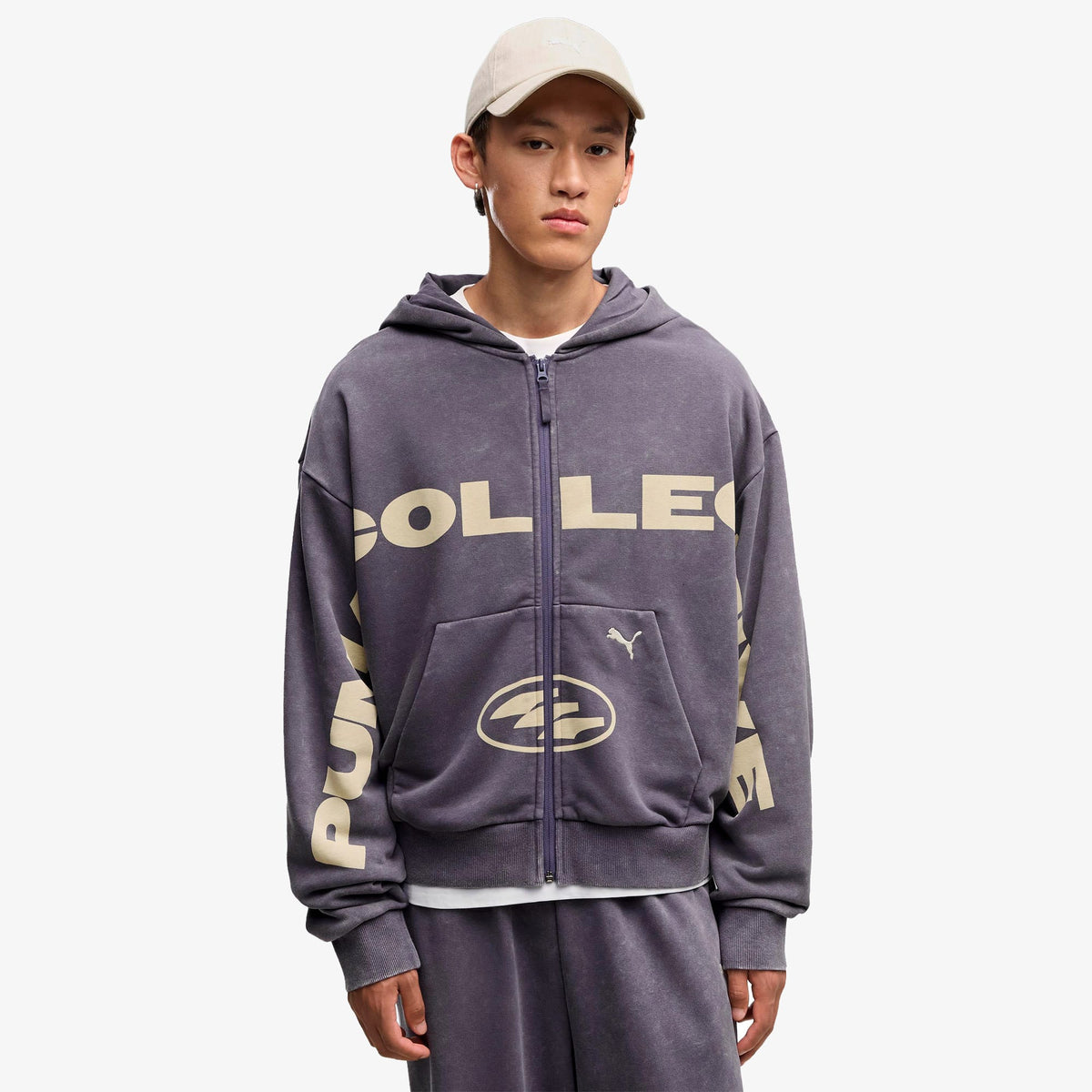Puma Spc Boxy Full Zip Unisex Mavi Sweatshirt