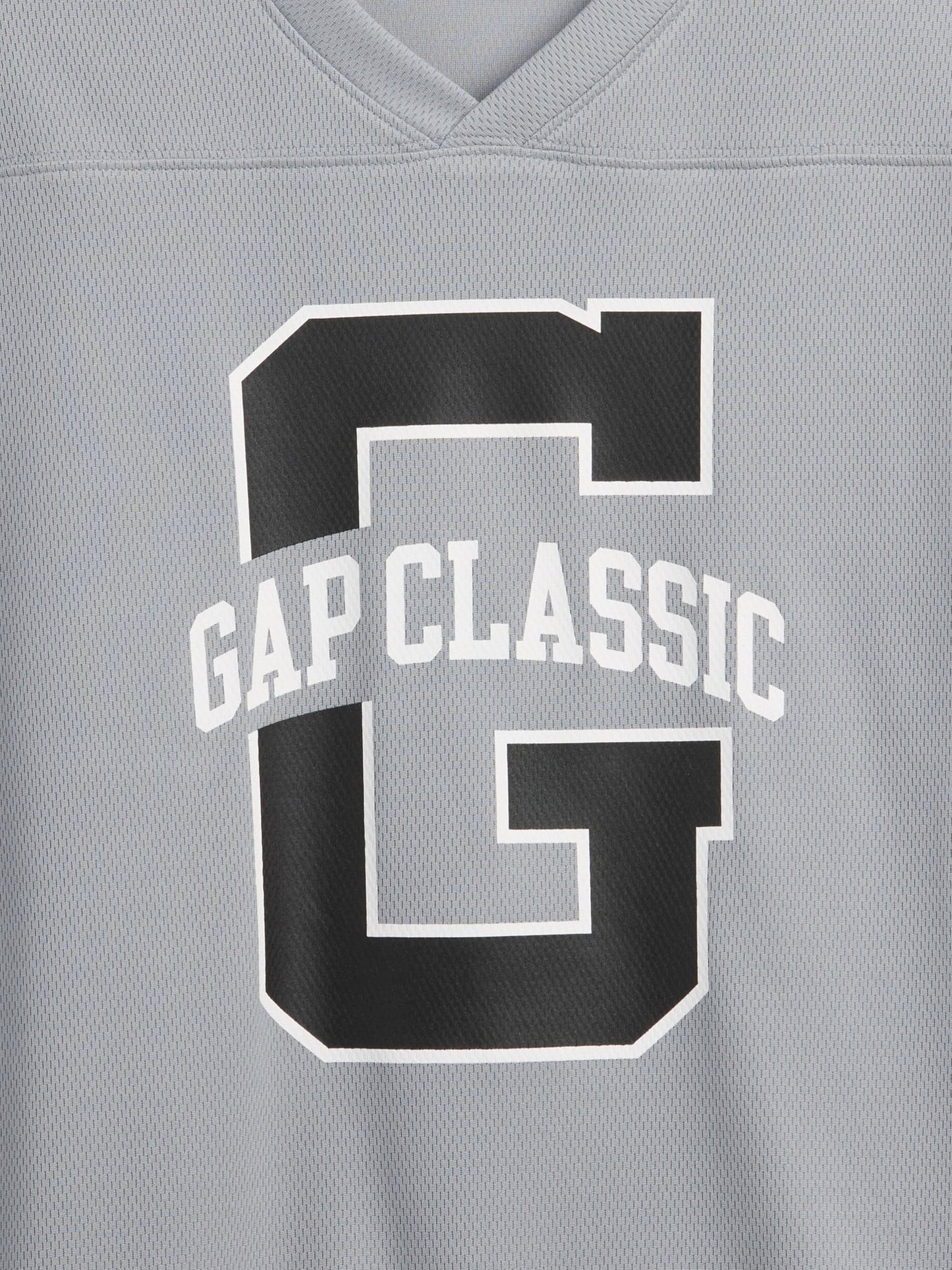 Gri Relaxed Mesh Soccer T-shirt
