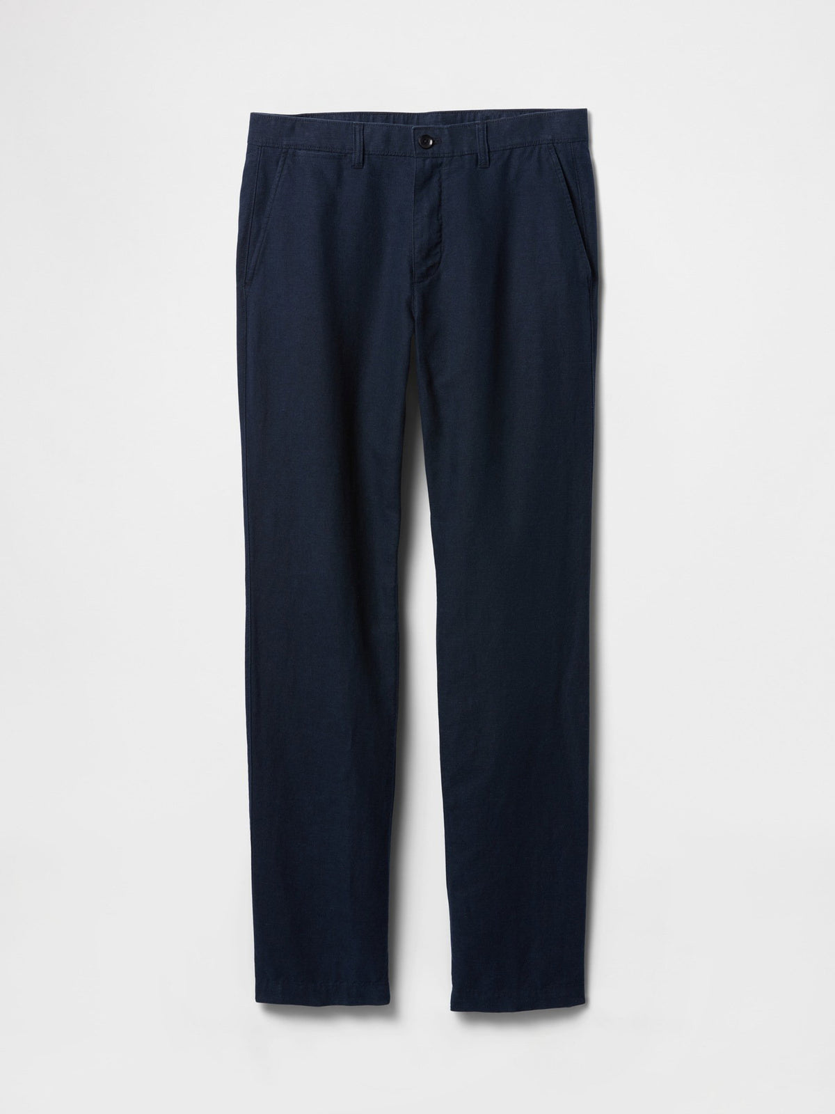 Lacivert Keten Karışımı Khaki Pantolon