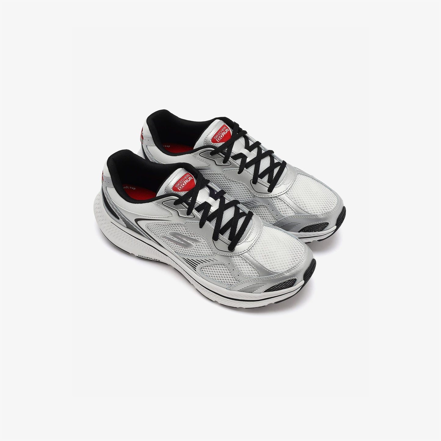 Skechers Go Run Consistent 2.0 Volt Erkek Gri Beyaz Koşu Ayakkabısı