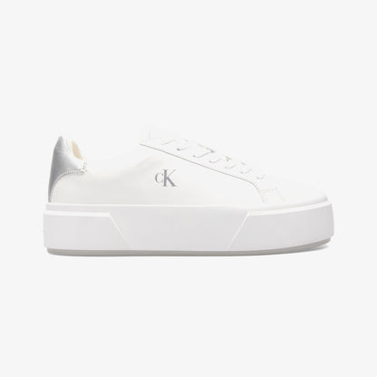 Calvin Klein Flatform Lace Up Met Kadın Beyaz Sneaker