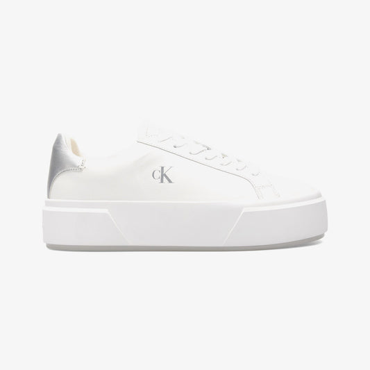 Calvin Klein Flatform Lace Up Met Kadın Beyaz Sneaker