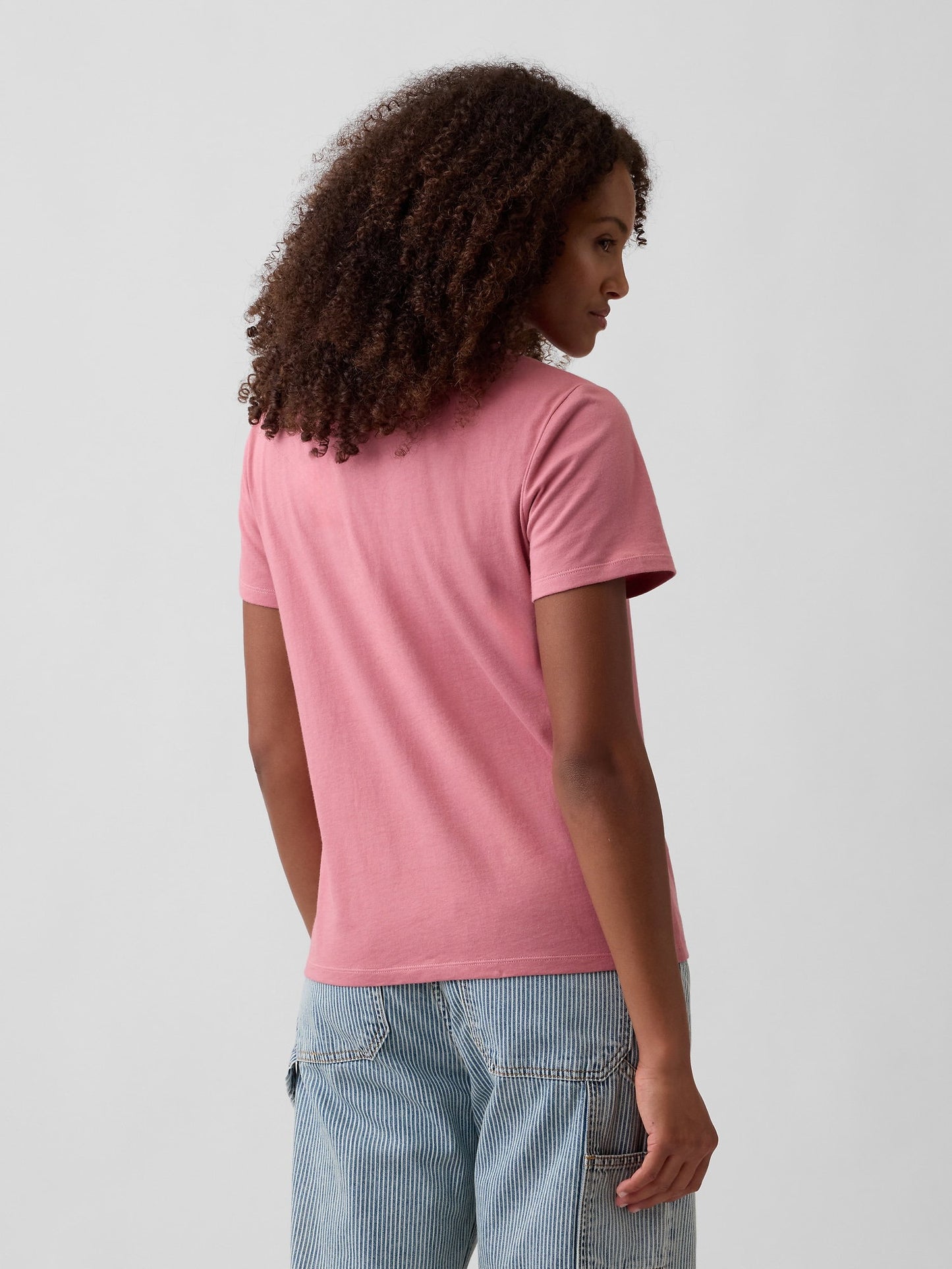 Açık Kırmızı Favorite Bisiklet Yaka T-shirt
