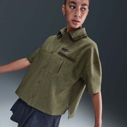 Nike Naomi Osaka Oversized Fit Kadın Yeşil Gömlek