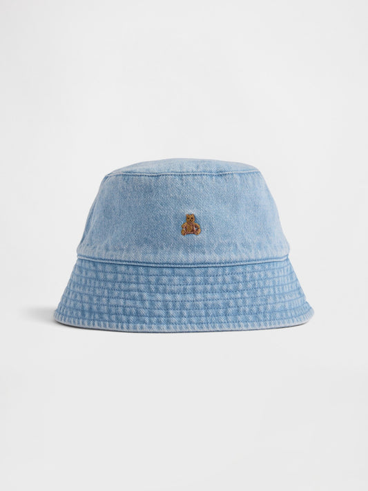 Açık Mavi Baby Brannan Bear Denim Bucket Şapka