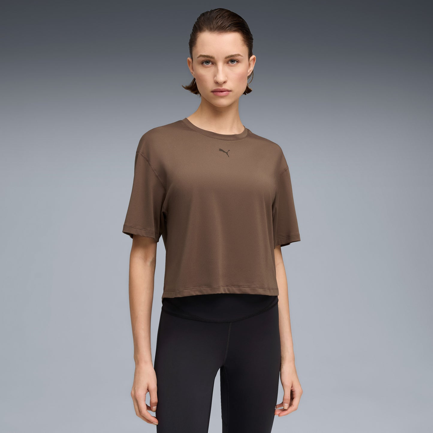Puma Cloudspun Kadın Kahverengi T-shirt