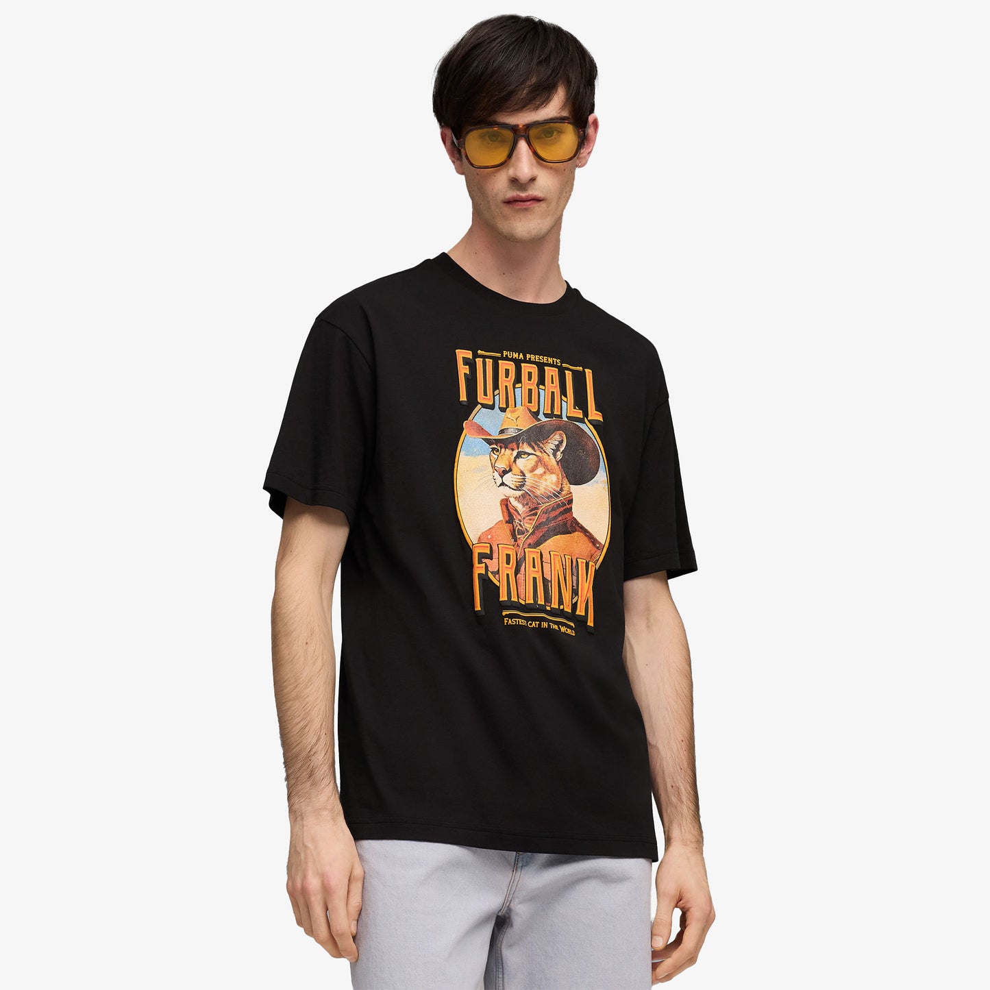 Puma Graphic Erkek Siyah T-shirt