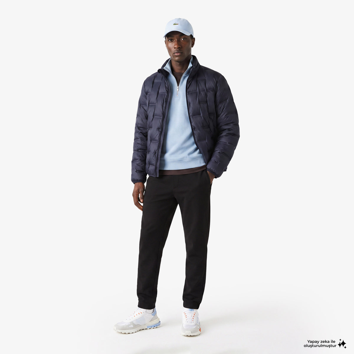 Lacoste Regular Fit Erkek Lacivert Mont