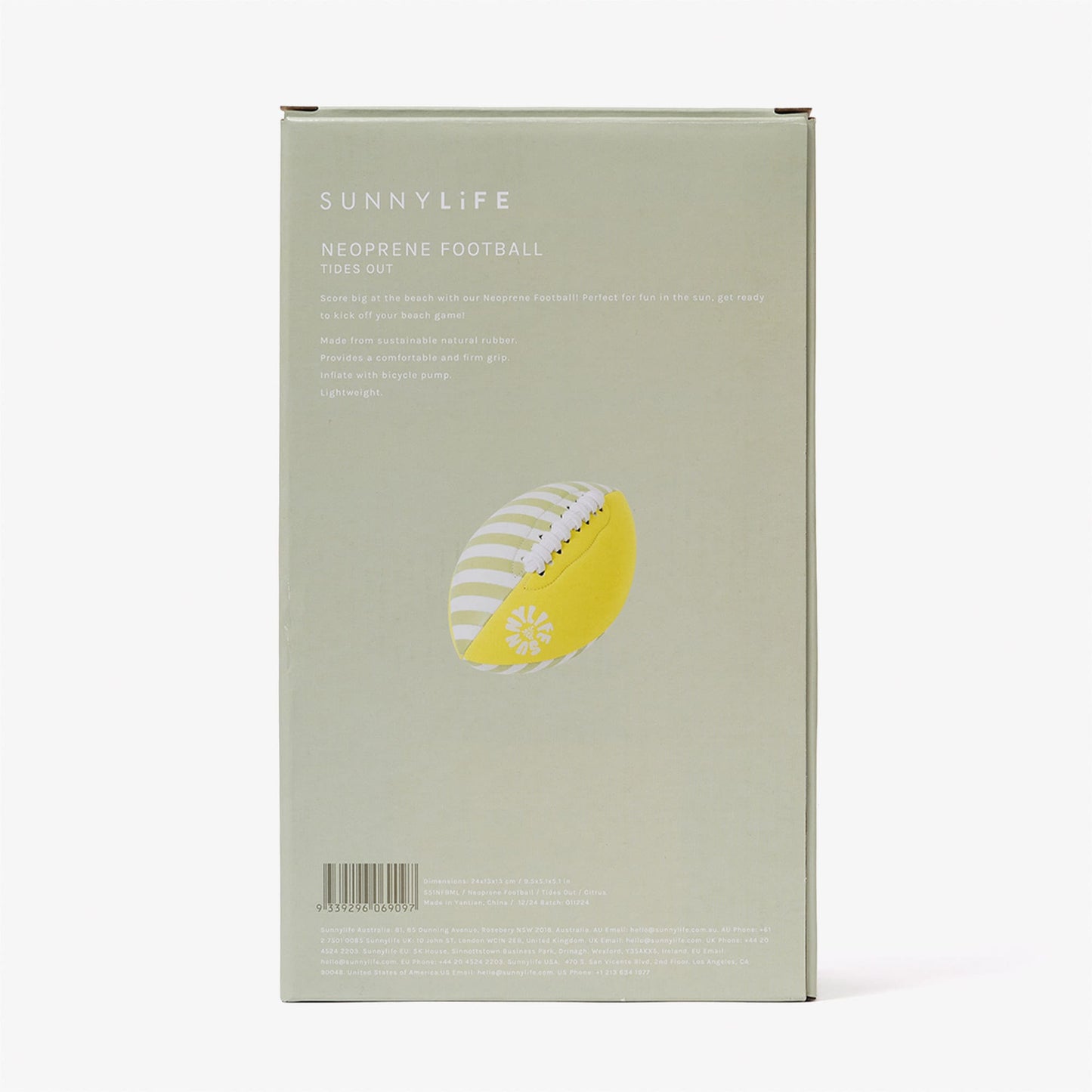 Sunnylife Neopren Plaj Yumuşak Unisex Yeşil Oyun Topu